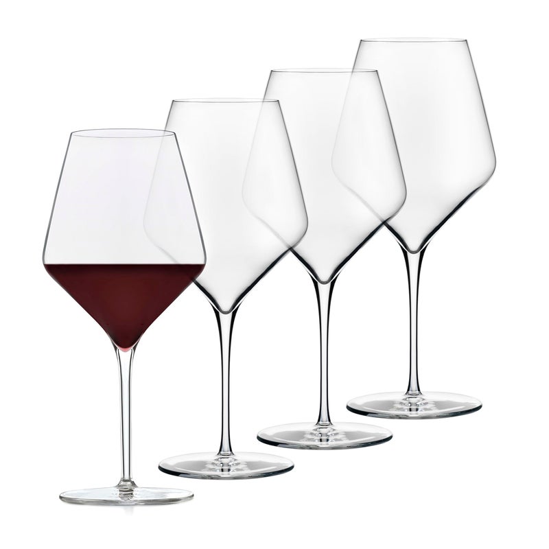Libbey Signature Red Wine Glasses Set of 4, Seamless 24 Oz Wine Glasses for Cabernet, Merlot, and More, Stemmed Wine Glasses for All Occasions - Image 1